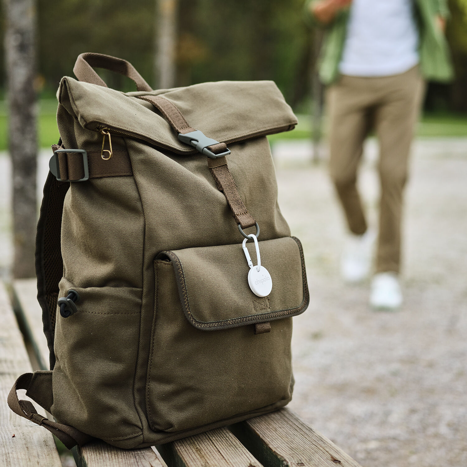 Chipolo ONE Point 4er Packung - Gegenstandsfinder von ”Mein Gerät finden” von Google-App Off white