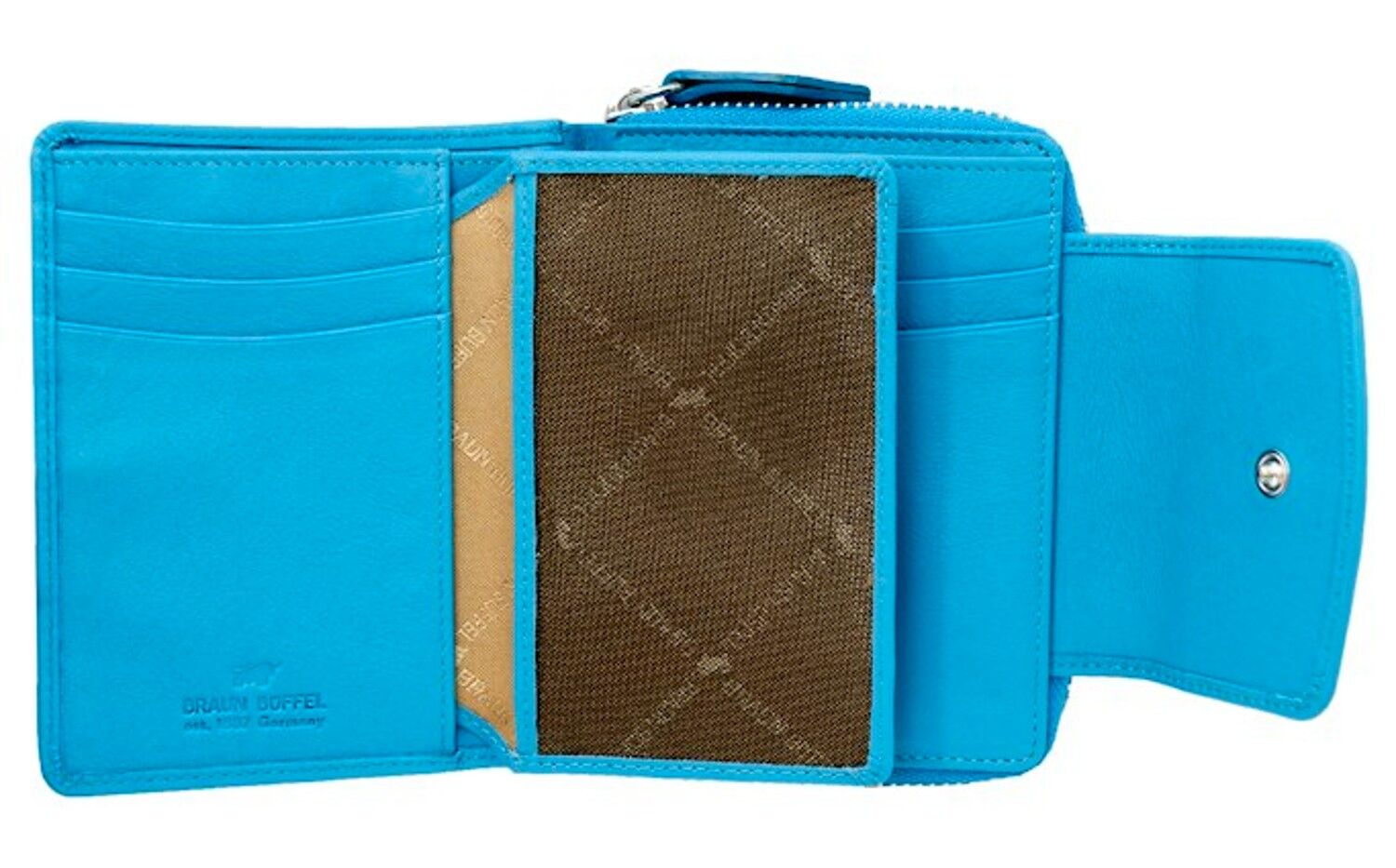 Braun Büffel JOY RFID RV-Geldbörse M 8CS türkis