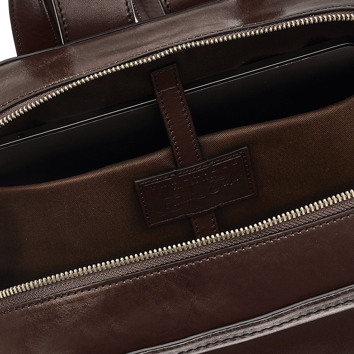 The Bridge Dante Leder-Rucksack 42cm Castagna/Nickel