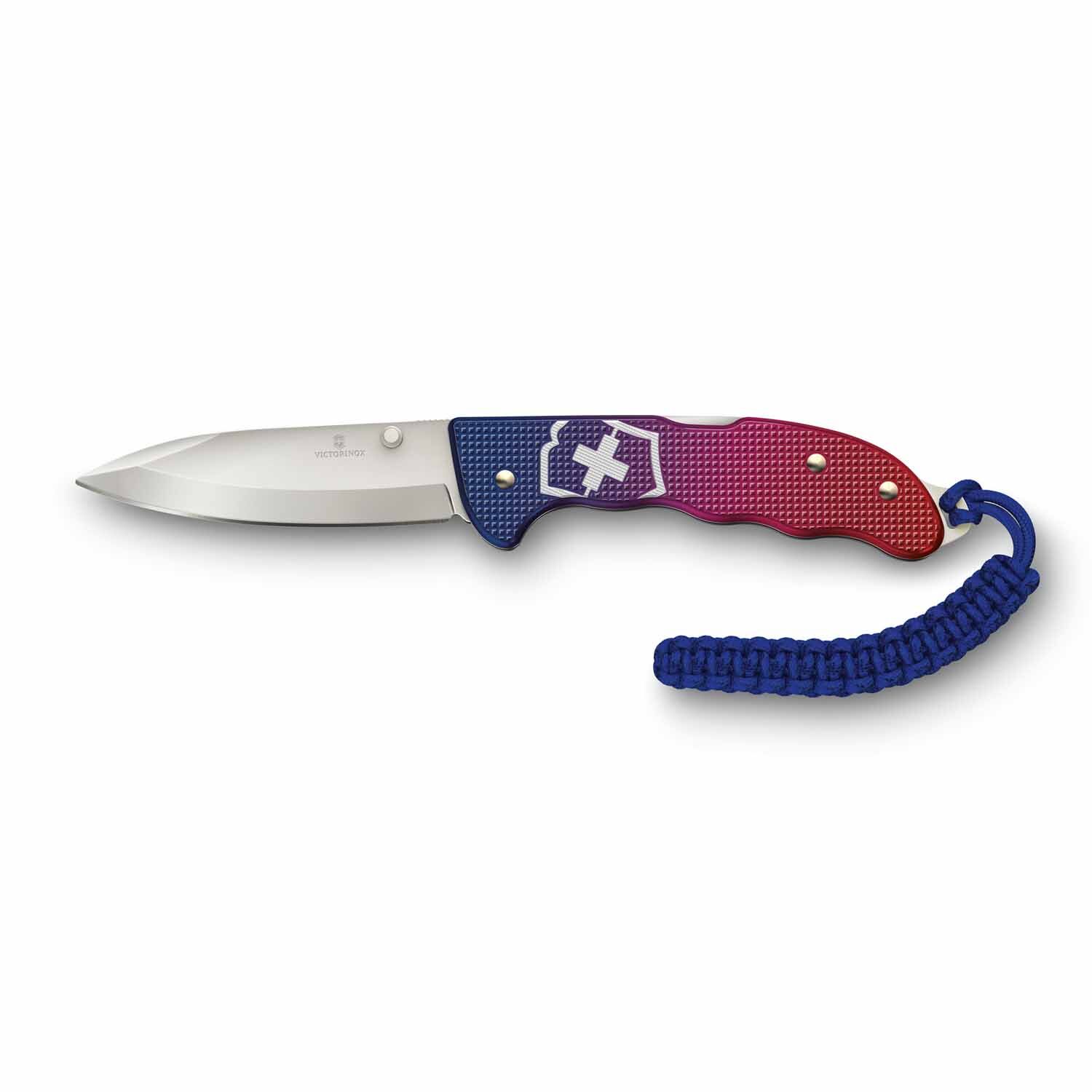 Victorinox Evoke Alox Grosses Taschemesser, Klappbares Messer blau/rot Victorinox Evoke Alox Grosses Taschemesser, Klappbares Messer blau/rot