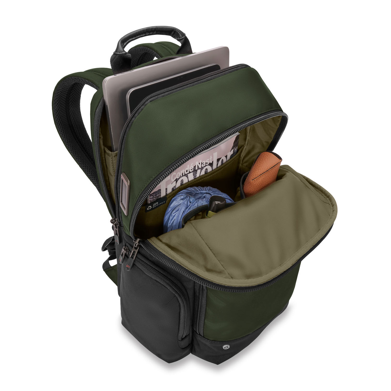 Briggs & Riley HTA Medium Cargo Multi-Pocket Backpack Forest