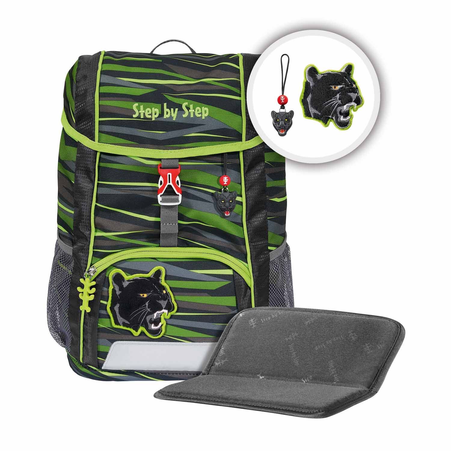 Step by Step Kinderrucksack KID Rucksack-Set, 3-teilig inkl. Sitzkissen Wild Cat Chiko Step by Step Kinderrucksack KID Rucksack-Set, 3-teilig inkl. Sitzkissen Wild Cat Chiko