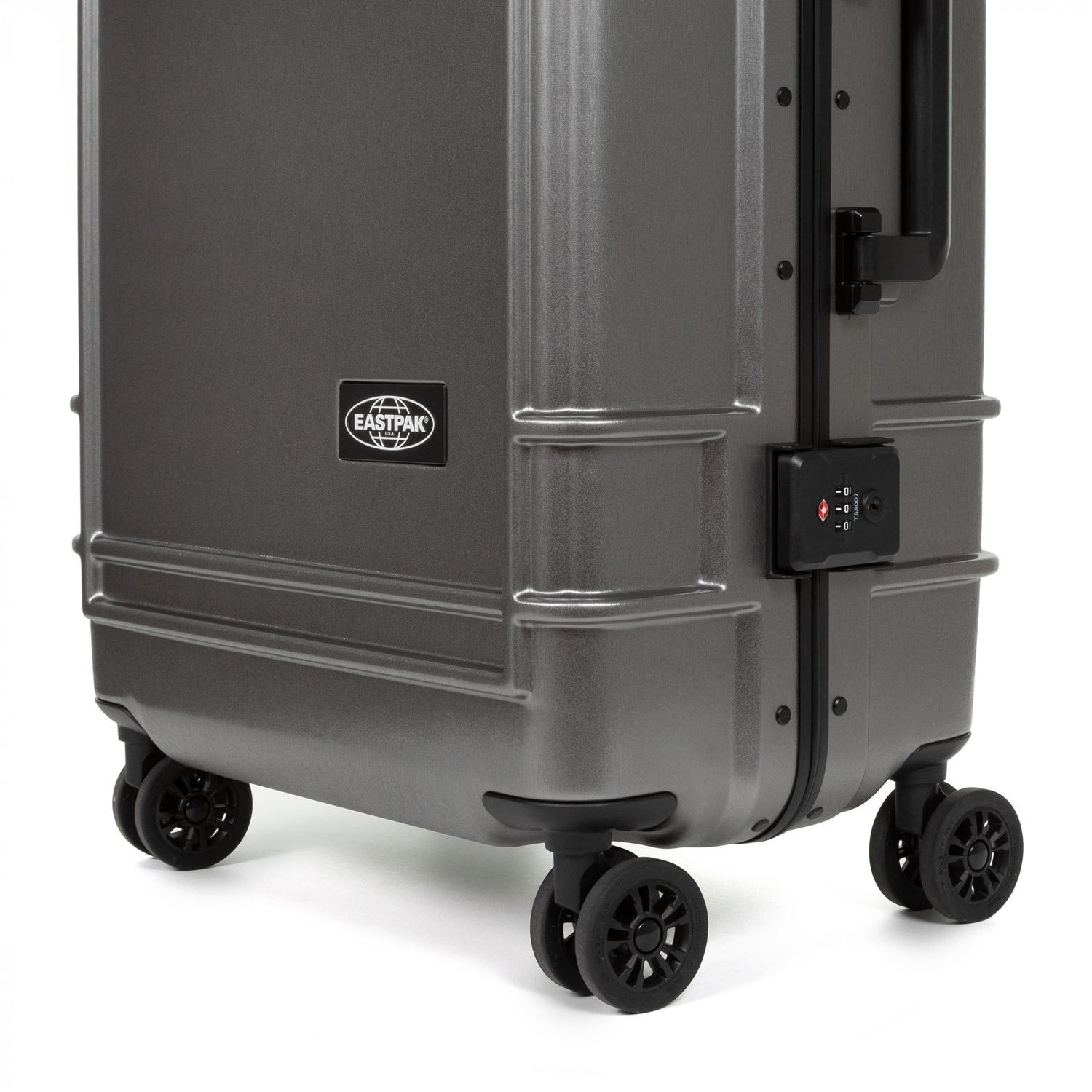 Eastpak RESIST'R CASE M Robuster Hartschalen-Trolley Brushed Metal