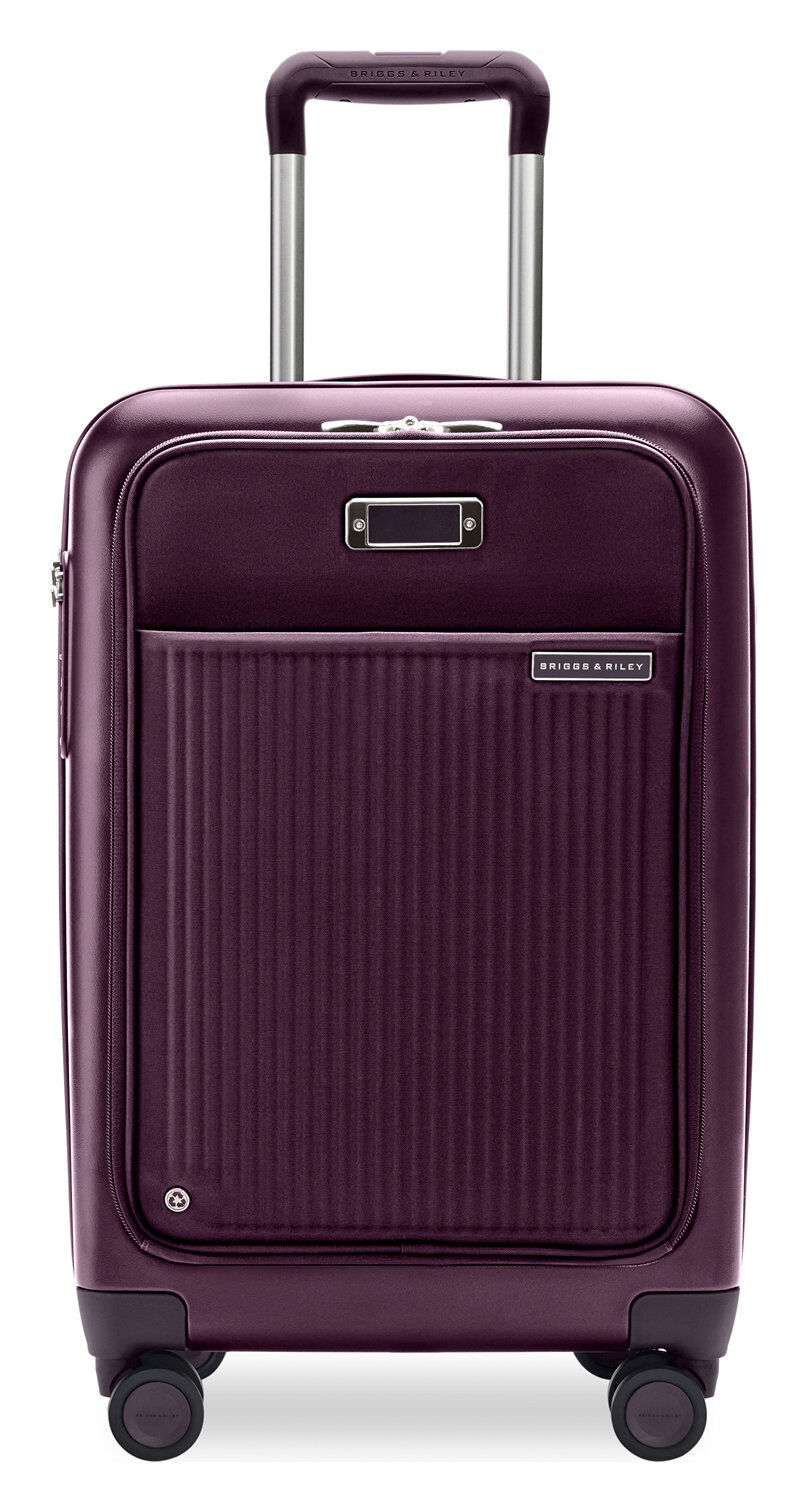 Briggs & Riley Sympatico 3.0 56cm Front Pocket Carry-On Expandable Spinner Plum