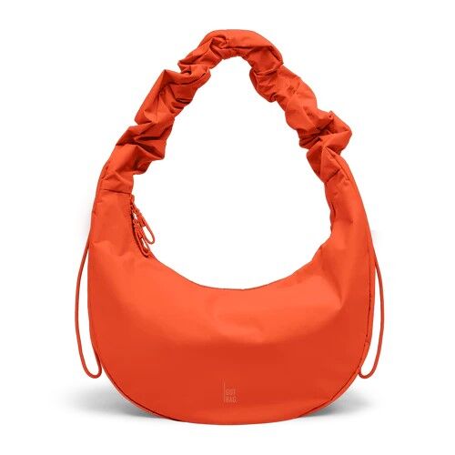 GOT BAG Moon Bag Ruffle monochrome Umhängetasche, hot coral