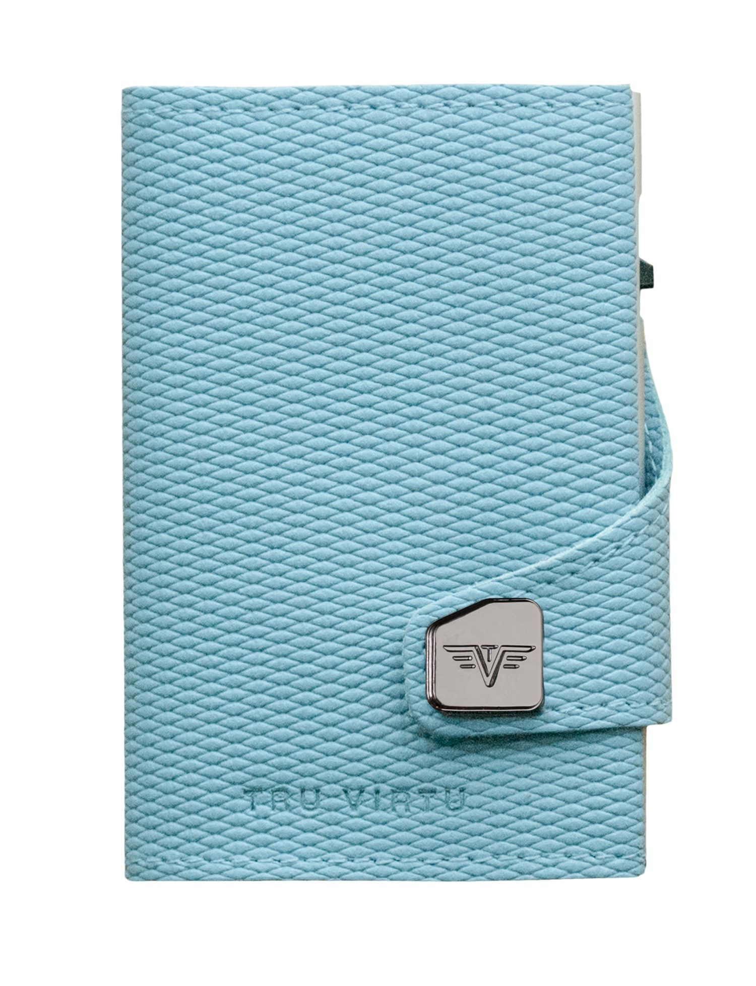 Tru Virtu Click & Slide Wallet Rhombus Light Blue