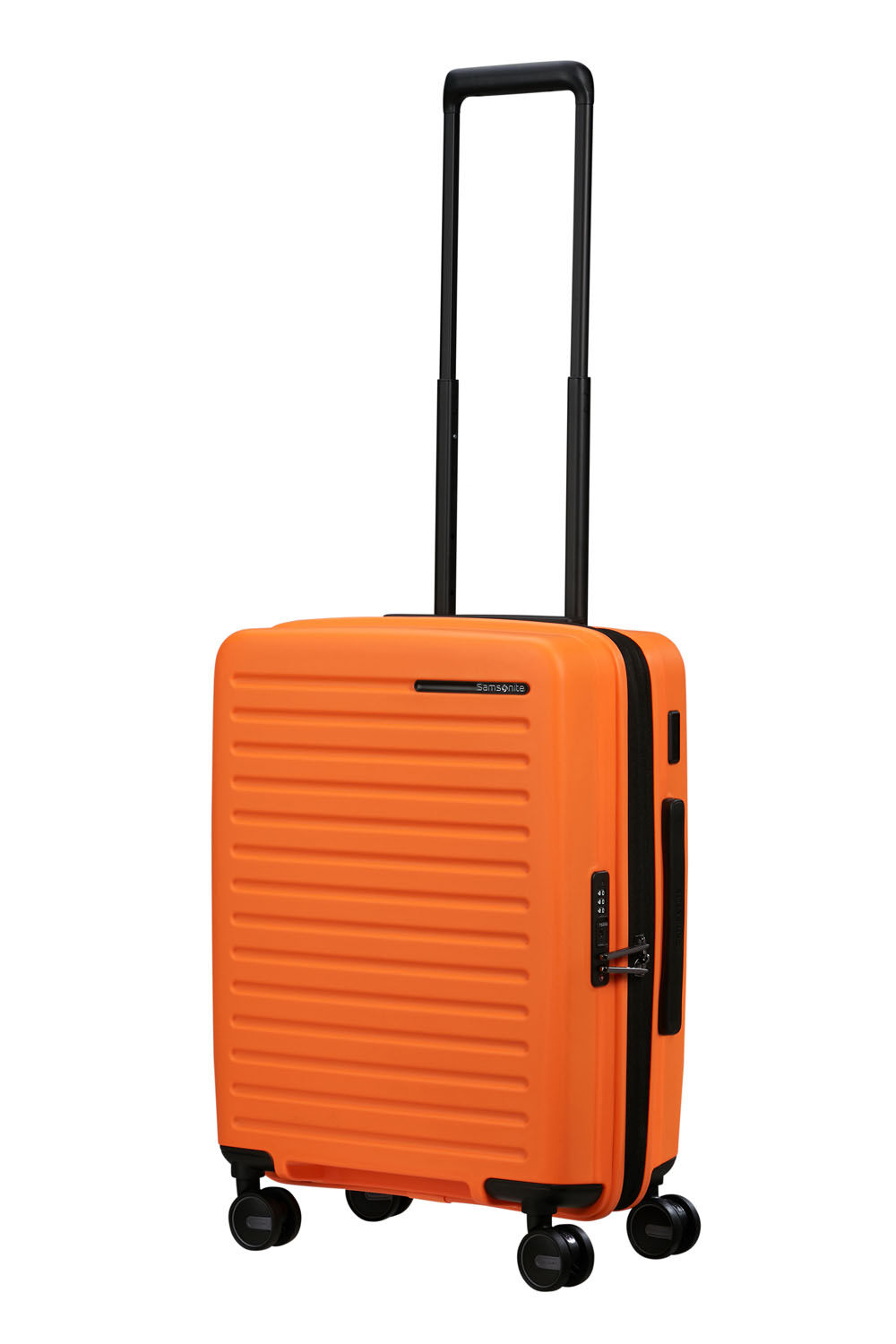 Samsonite Restackd Trolley mit 4 Rollen erweiterbar 55cm + GRATIS HOTELGUTSCHEIN Papaya