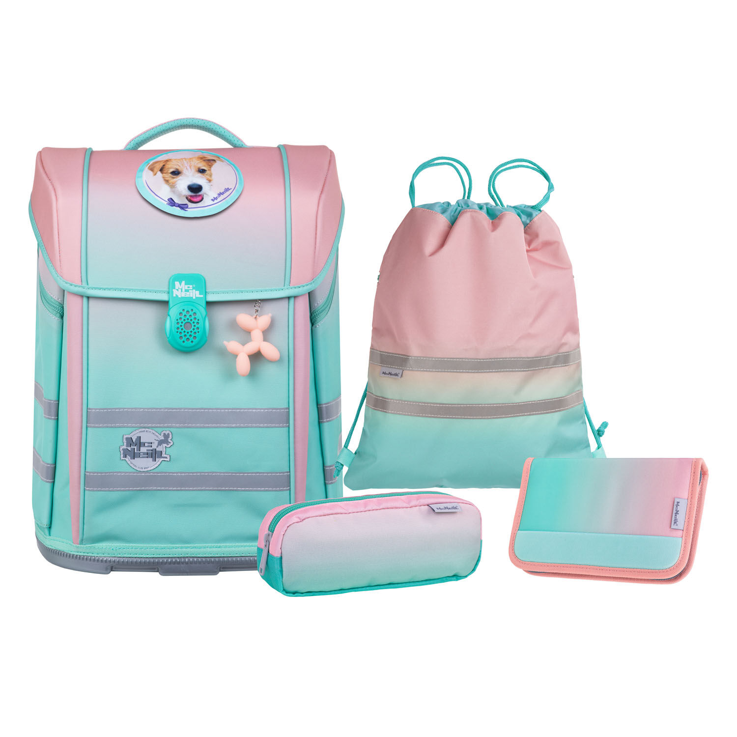 McNeill Perfecto Kollektion 2025 -Schulranzen-Set 5tlg., Gradient Strawberry McNeill Perfecto Kollektion 2025 -Schulranzen-Set 5tlg., Gradient Strawberry