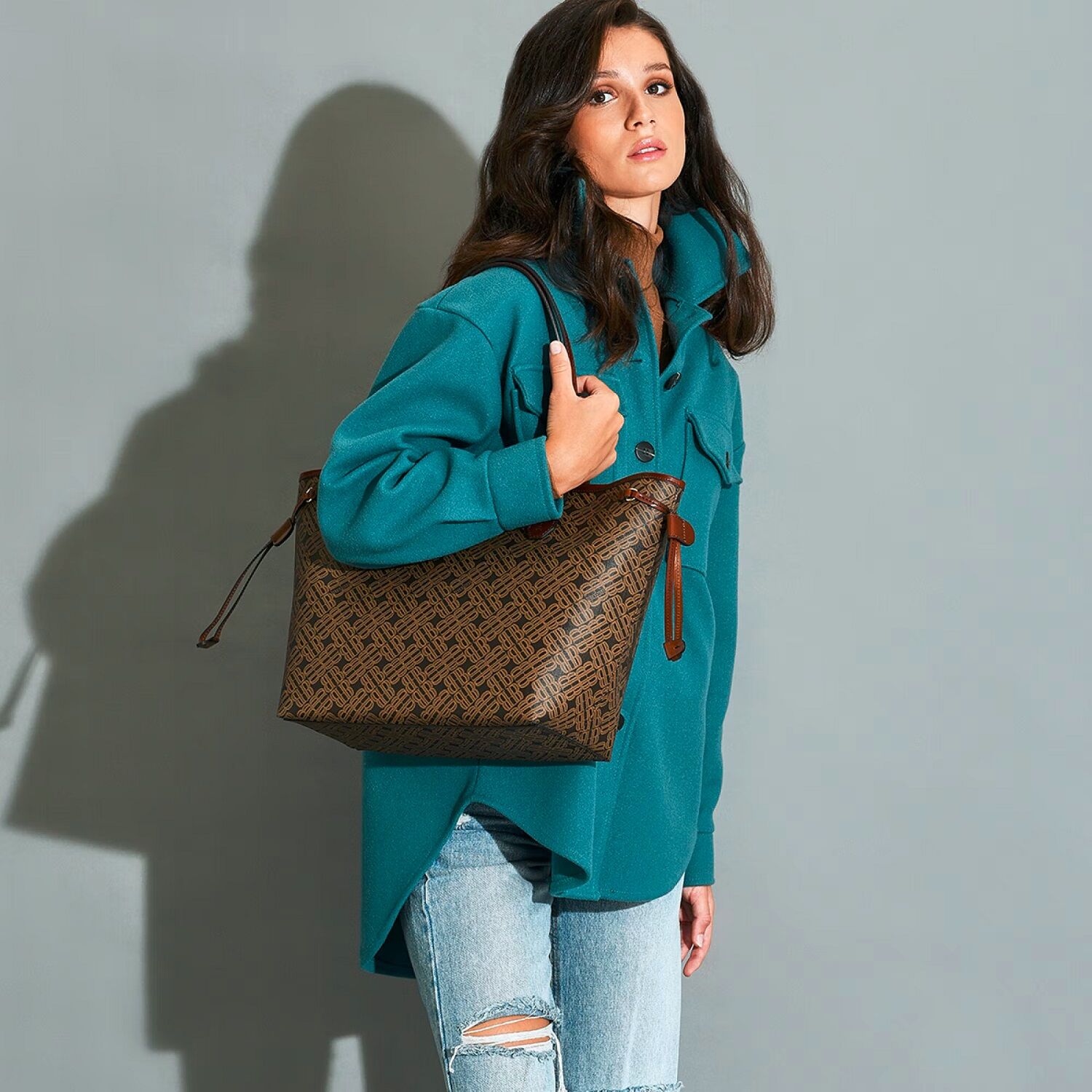 The Bridge Anna Leder-Shopper 32cm