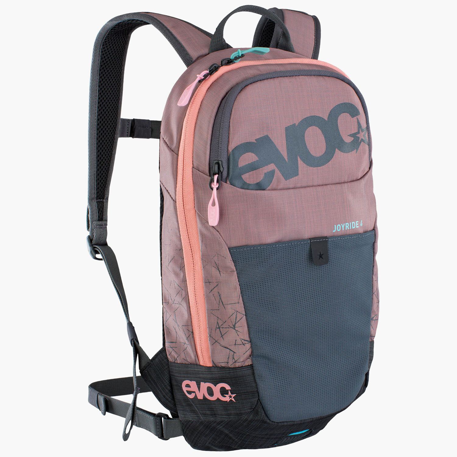 evoc JOYRIDE 4 Performance-Rucksack für Kids Carbon Grey - Dusty Pink evoc JOYRIDE 4 Performance-Rucksack für Kids Carbon Grey - Dusty Pink