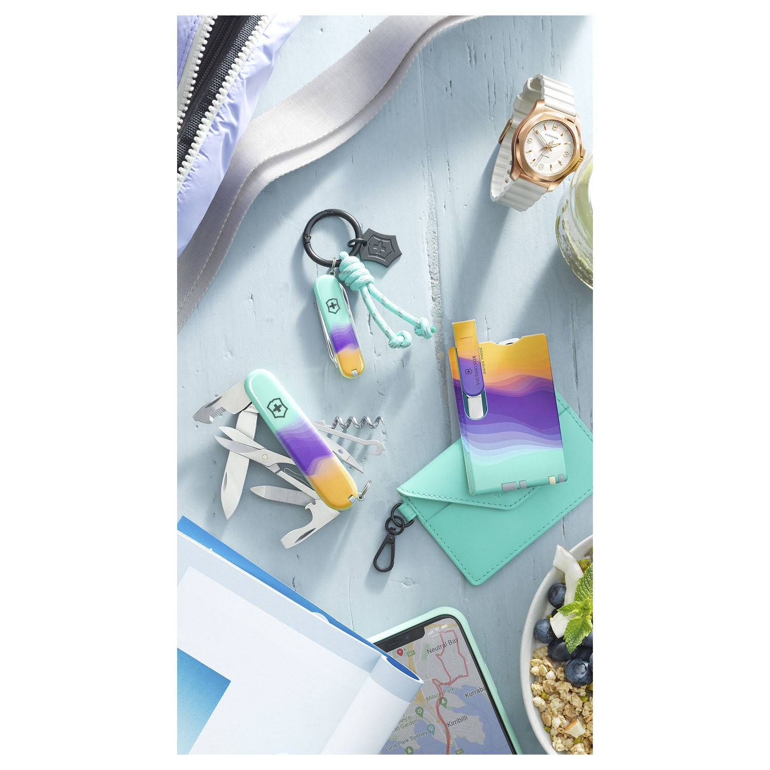 Victorinox Accessoires Key Ring -Live to Explore Kollektion turquoise