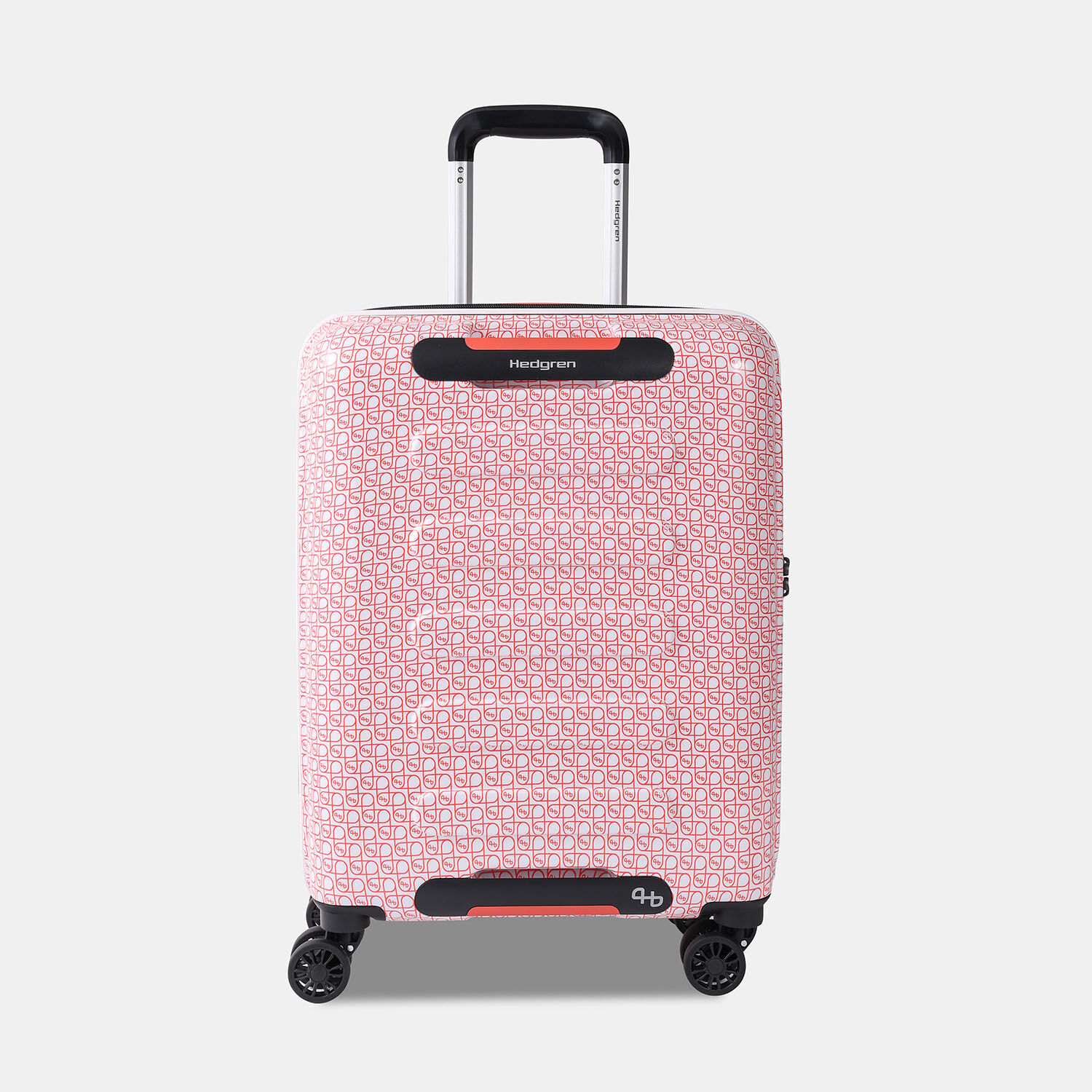 Hedgren Comby GRIP XS 55cm Spinner Coral/Grey Signature Print Hedgren Comby GRIP XS 55cm Spinner Coral/Grey Signature Print