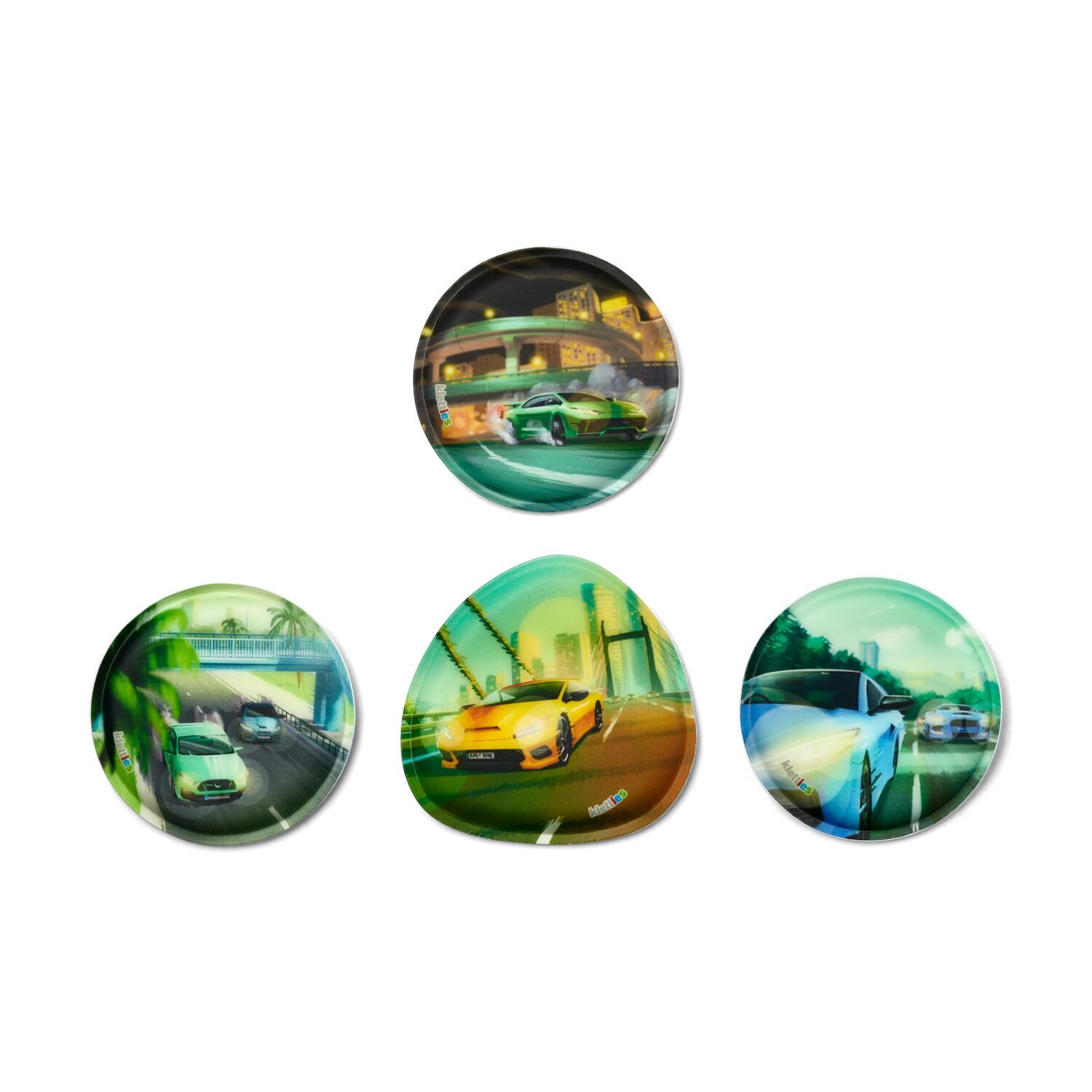 ergobag cubo light LUMI Edition Schulranzen Set 6-teilig 2025 CyBär Race