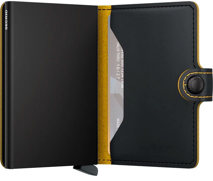 Secrid Miniwallet Matte MM-Black & Ochre