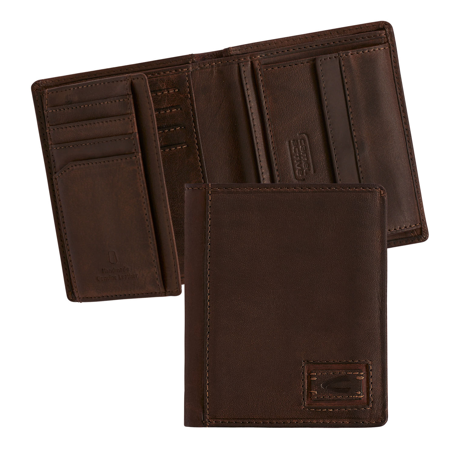 Camel Active Dust Hochformatige Brieftasche aus Leder Braun