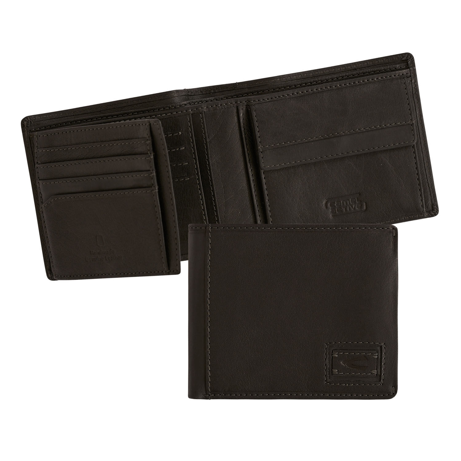Camel Active Dust Horizontale Brieftasche aus Leder Schwarz