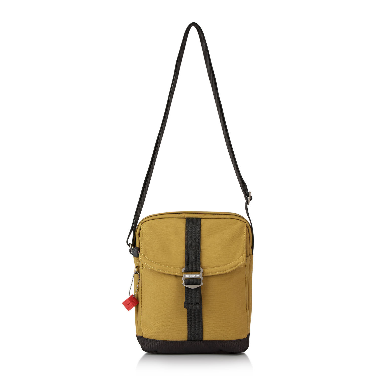 Hedgren Great American Heritage QUEST Vertical Crossover 10" RFID Mustard Olive