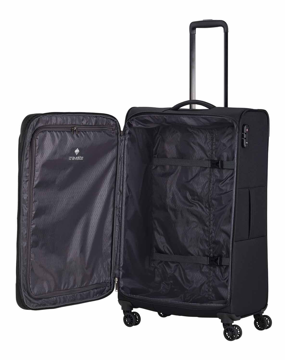 Travelite CHIOS 3-tlg. Koffer-Set L/M/S, 4w Schwarz