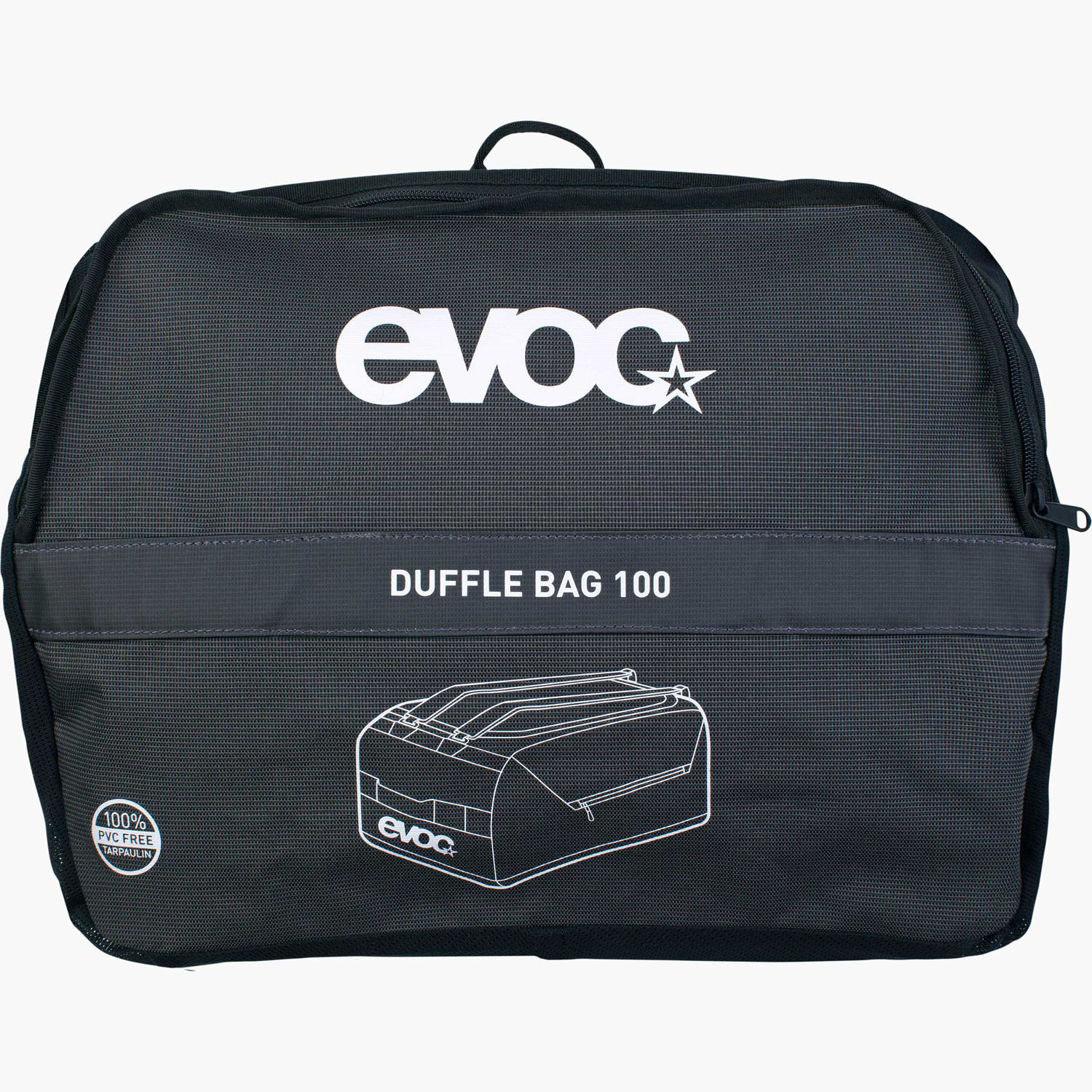 evoc DUFFLE BAG BAG 100 Reisetasche Carbon Grey - Black