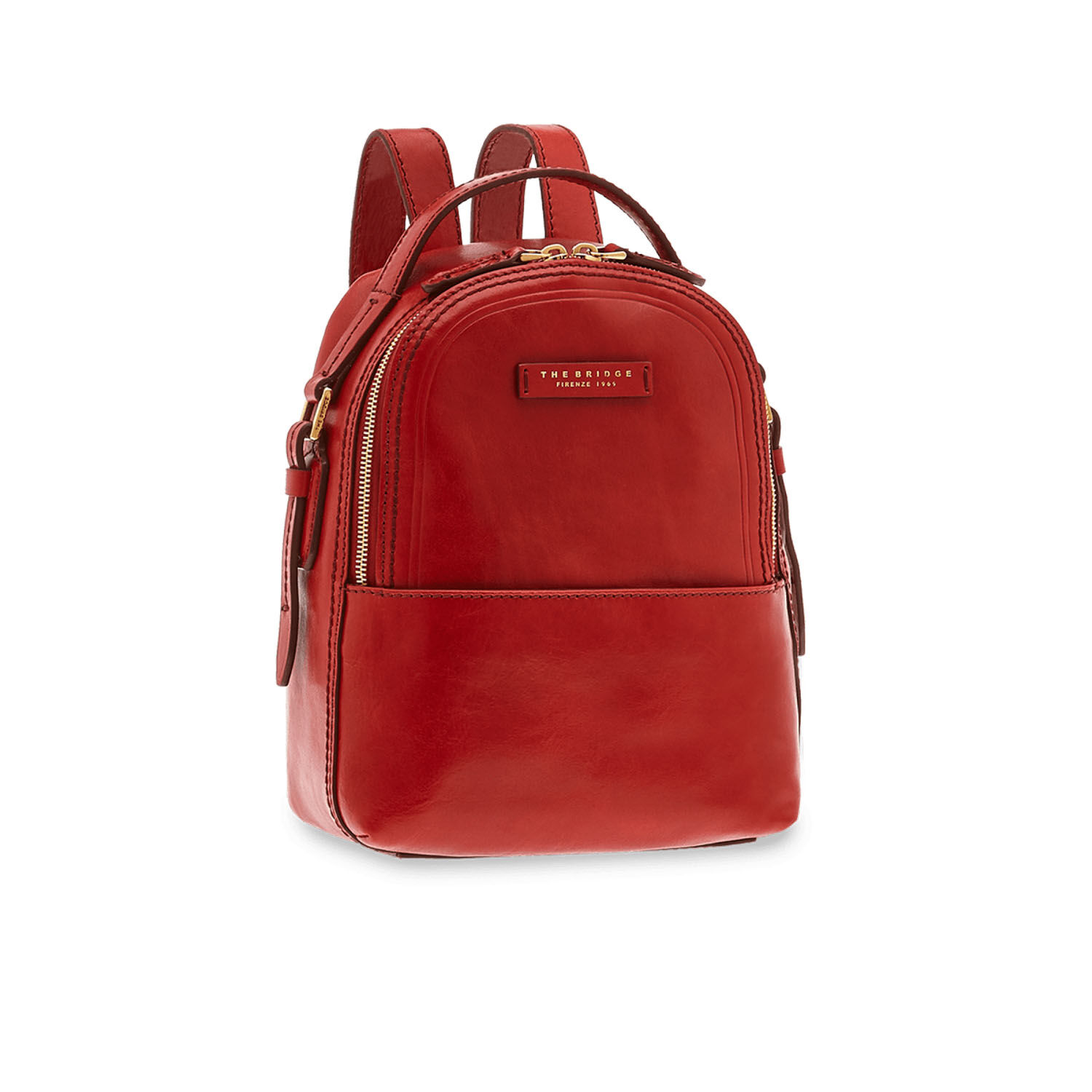 The Bridge Pearldistrict Rucksack 27cm - 04123701 Ribes-Rot/Gold