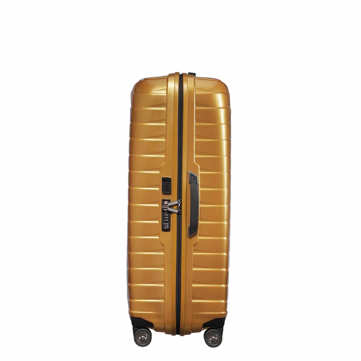 Samsonite Proxis Trolley mit 4 Rollen 81cm + GRATIS HOTELGUTSCHEIN Honey Gold Samsonite Proxis Trolley mit 4 Rollen 81cm + GRATIS HOTELGUTSCHEIN Honey Gold