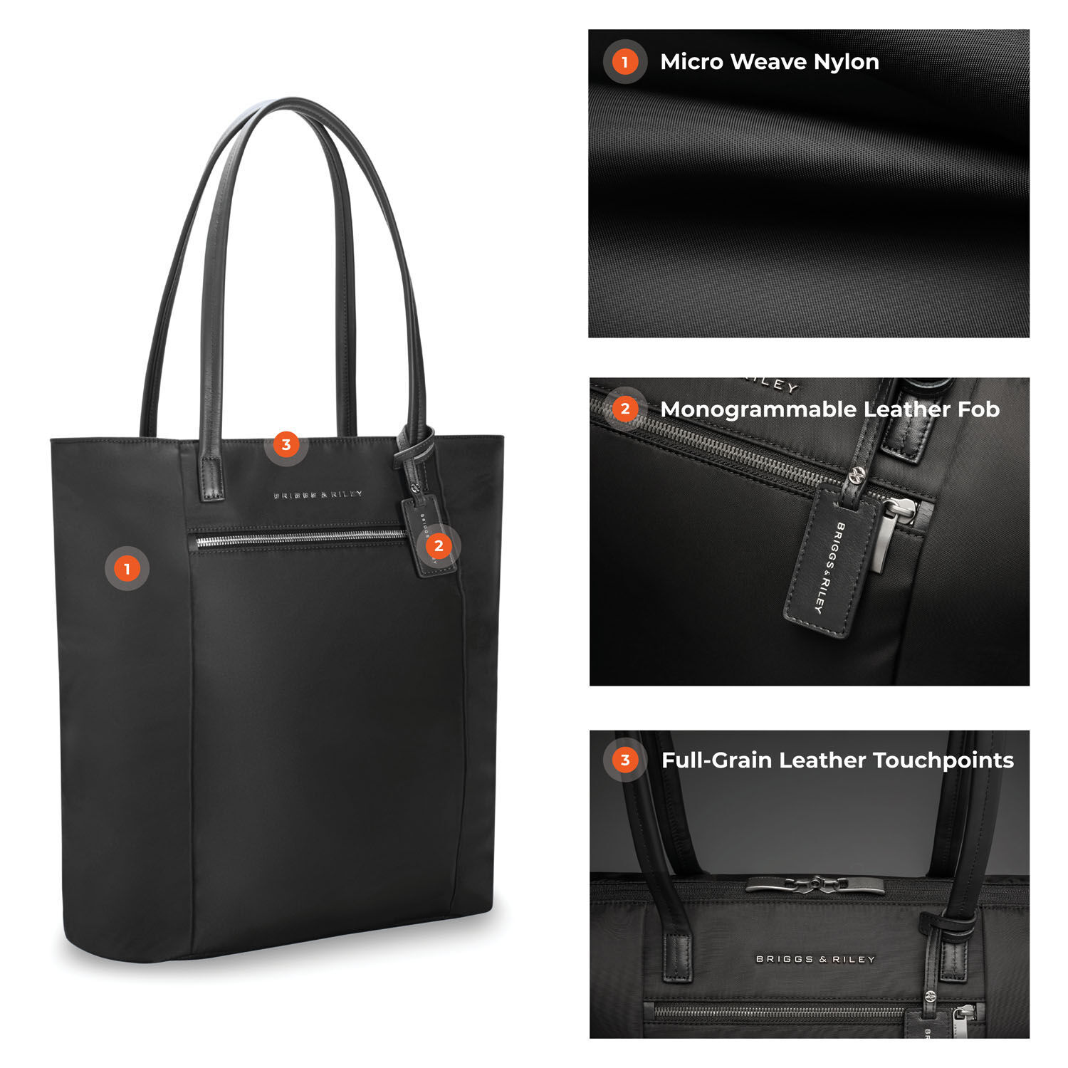 Briggs & Riley Rhapsody Vertical Tote Black