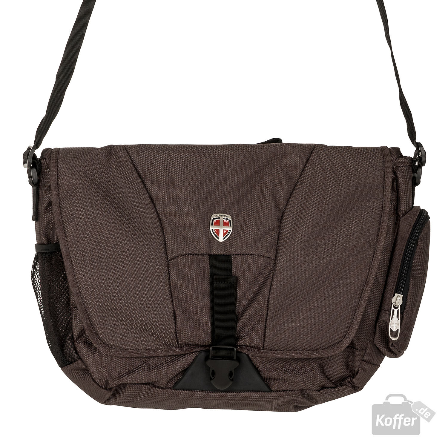 Ellehammer Bergen Laptoptasche Messenger braun