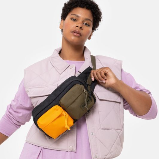 Eastpak Bumbag Double Bauchtasche / Querträgertasche Casual Block