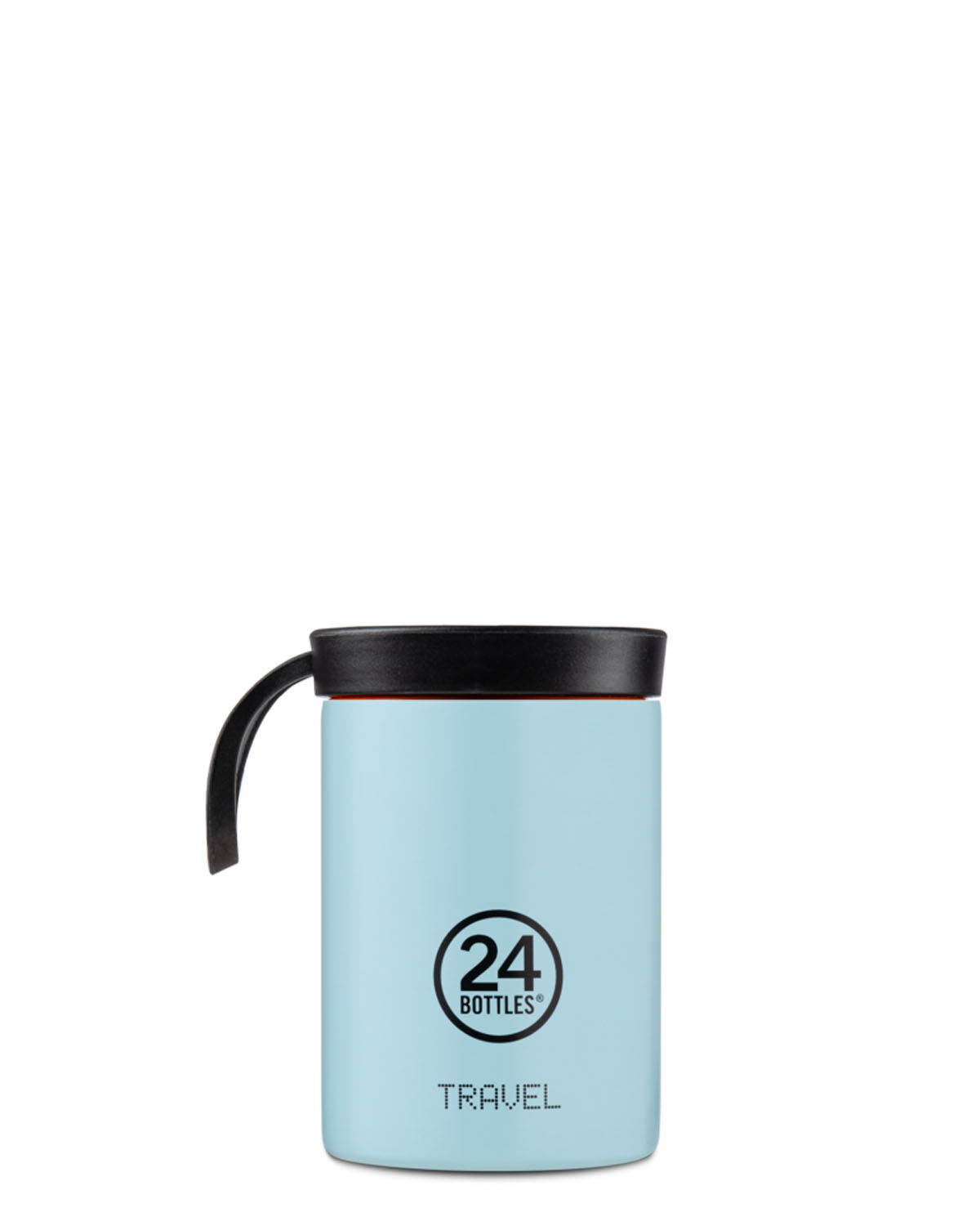 24Bottles® Travel Tumbler Snack Pot 350ml mit Fill&Go Lid Cloud Blue