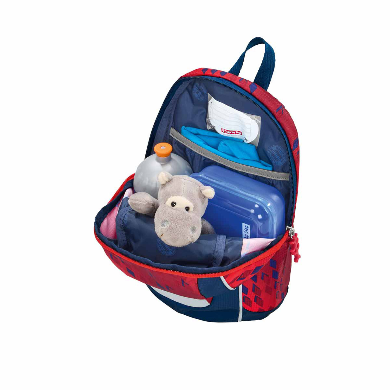 Step by Step Kinderrucksack KIGA MINI Kindergartenrucksack-Set FC Bayern "Berni"