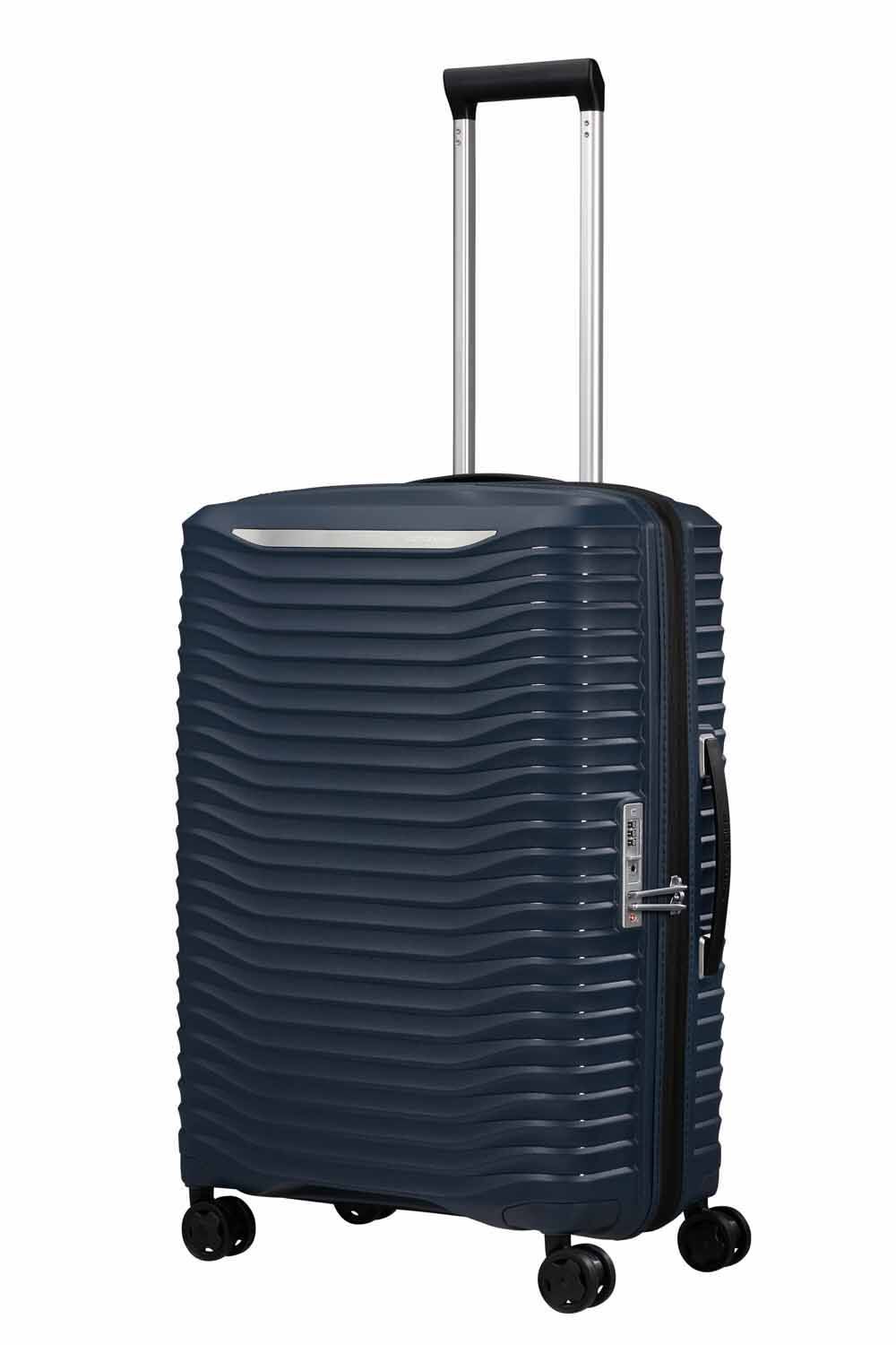 Samsonite Upscape Trolley mit 4 Rollen erweiterbar 68cm + GRATIS HOTELGUTSCHEIN Blue Nights
