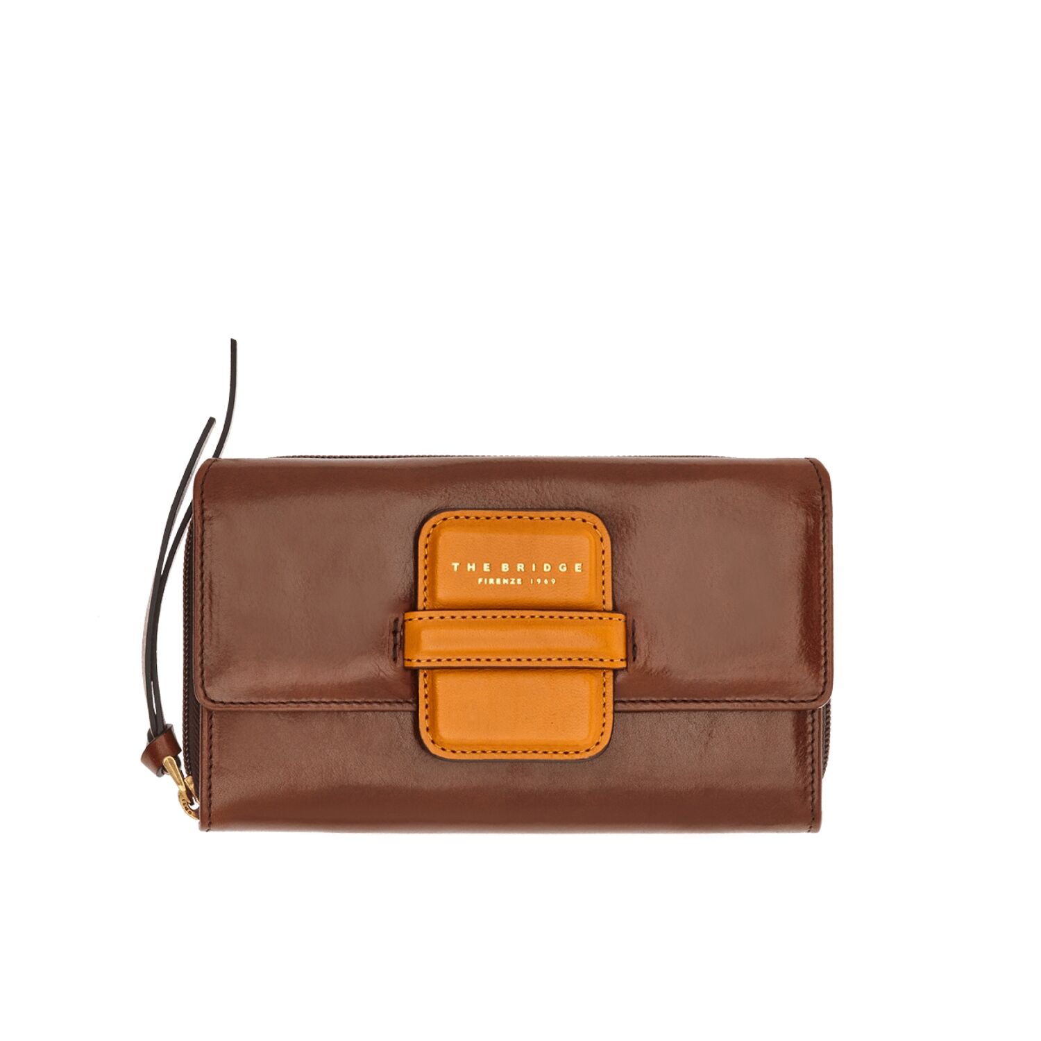 The Bridge Cortona Damengeldbörse multi brown/gold The Bridge Cortona Damengeldbörse multi brown/gold