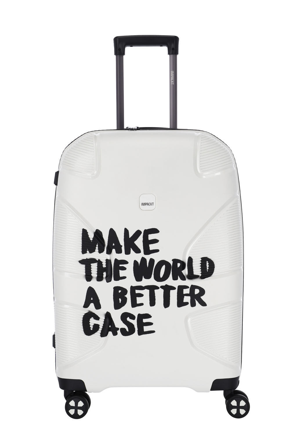 IMPACKT IP1 Koffer M, 4-Rollen olar white "Make the world.."