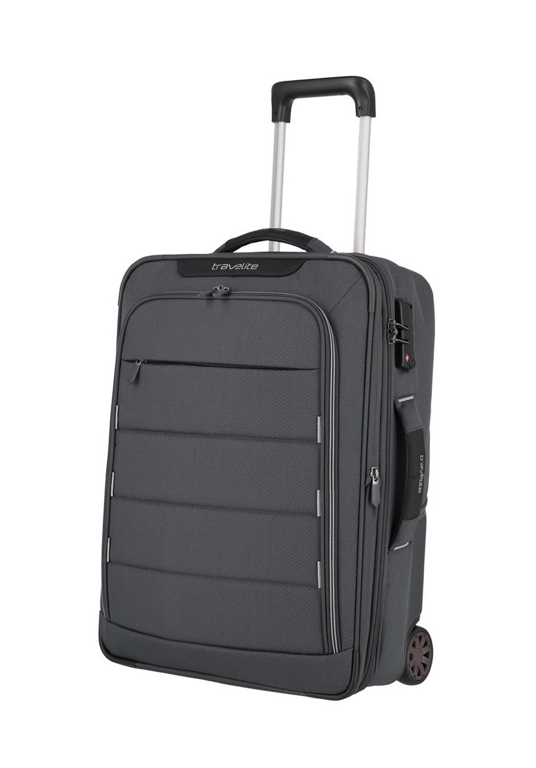 Travelite Skaii Hybrid-Trolley S, 2-Rollen erweiterbar Gipfelgrau Travelite Skaii Hybrid-Trolley S, 2-Rollen erweiterbar Gipfelgrau