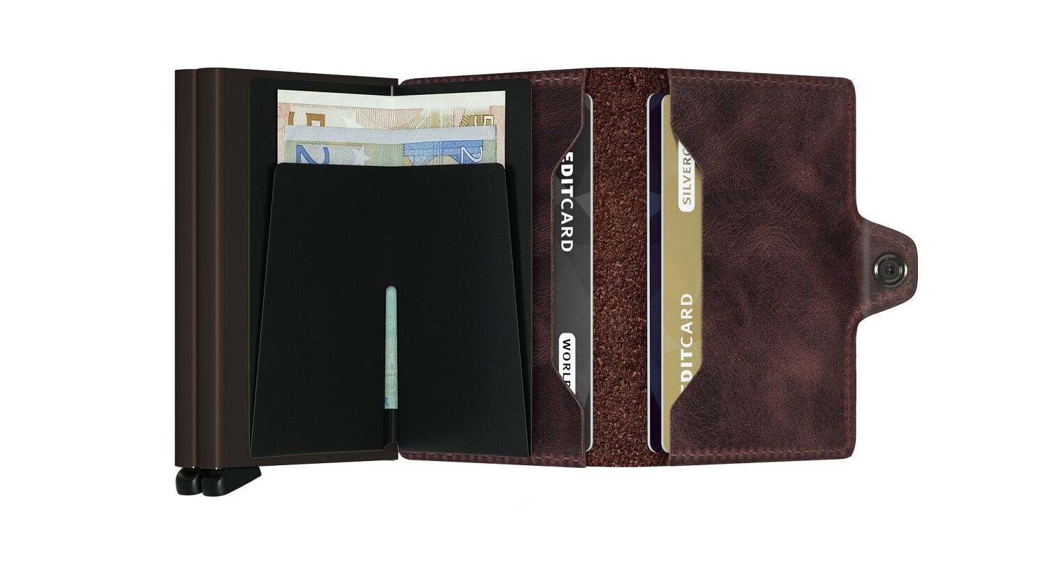 Secrid Twinwallet Vintage 8/12 Geschützte Karten TV-Chocolate