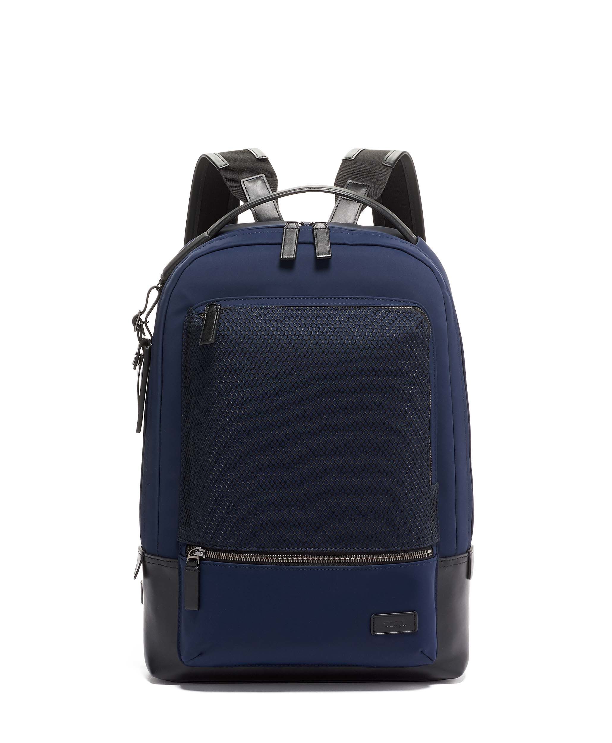Tumi Harrison Nylon Bates Rucksack Navy Mesh