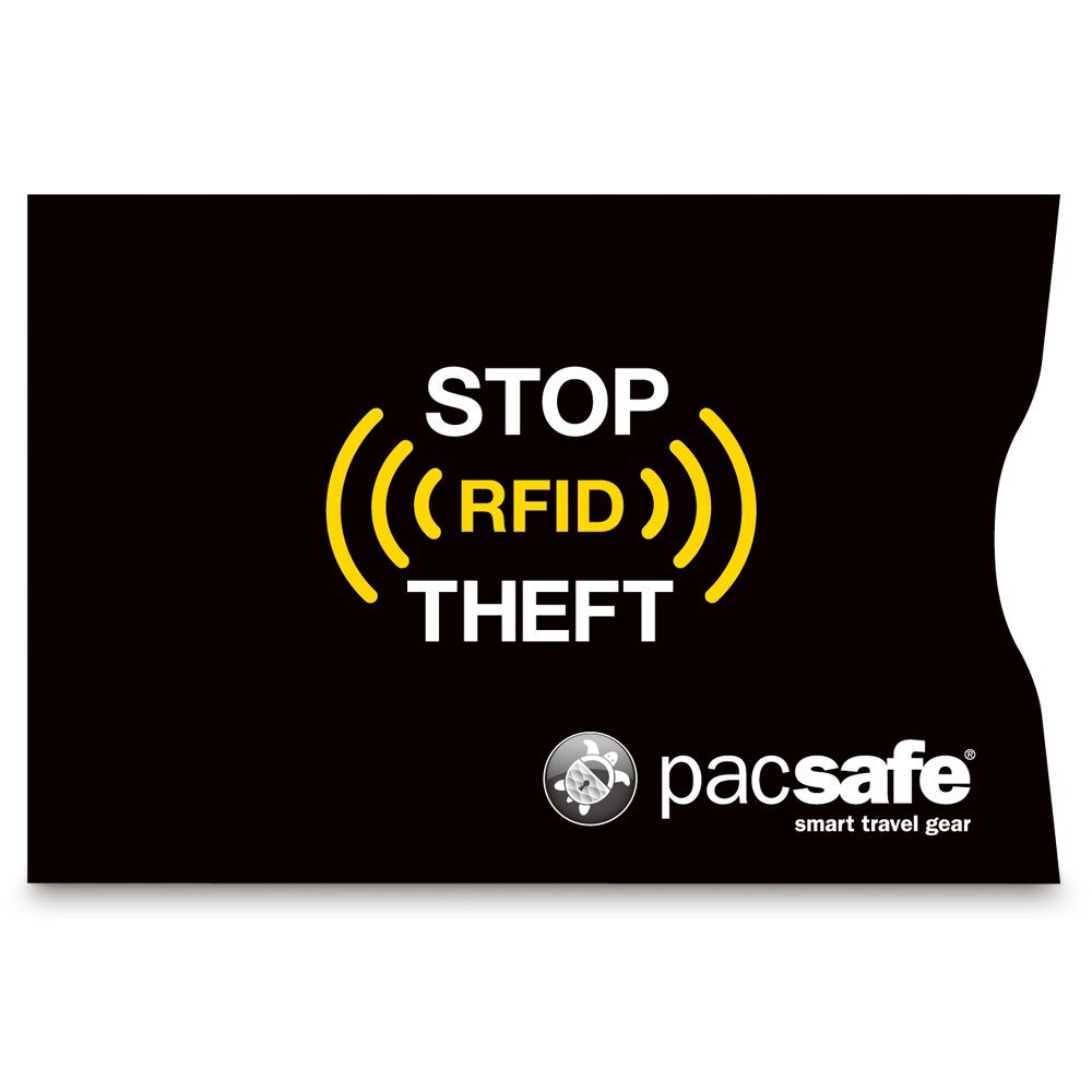 pacsafe RFIDsleeve 25 RFID-Blocking Card Sleeve (2 Pack) Black