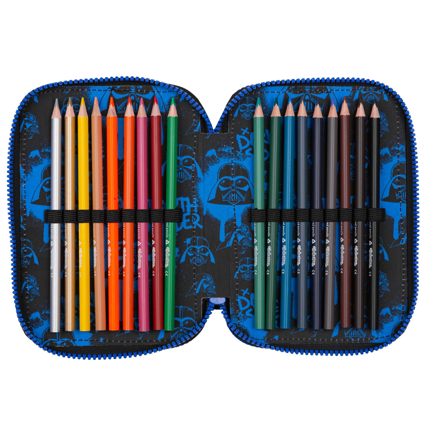 McNeill Schulzubehör CoolPack Etui gefüllt, 3-Zip -Kollektion Disney Star Wars  DARTH VADER