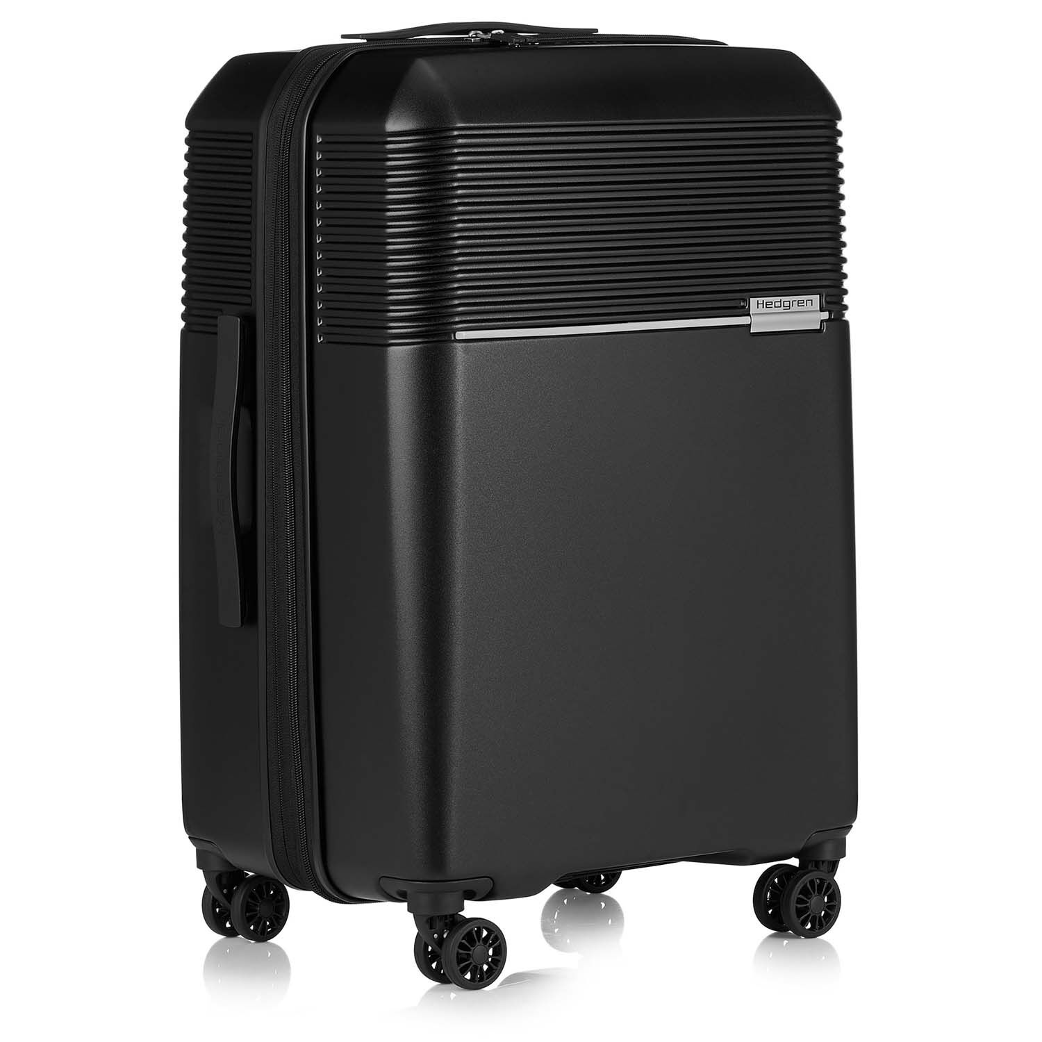 Hedgren Lineo Stripe M, 66cm Trolley erweiterbar Black