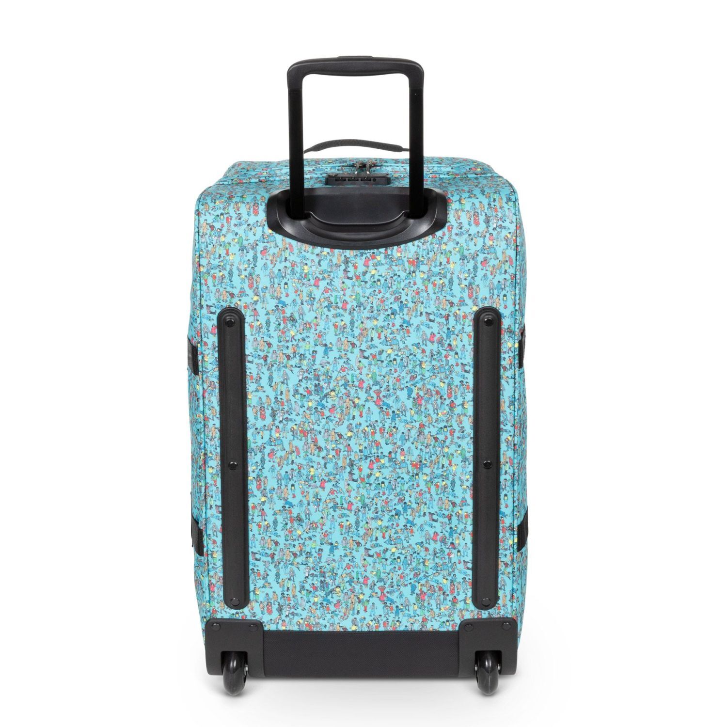 Eastpak Tranverz M Trolley 2 Rollen Where's Wally Pattern Blue