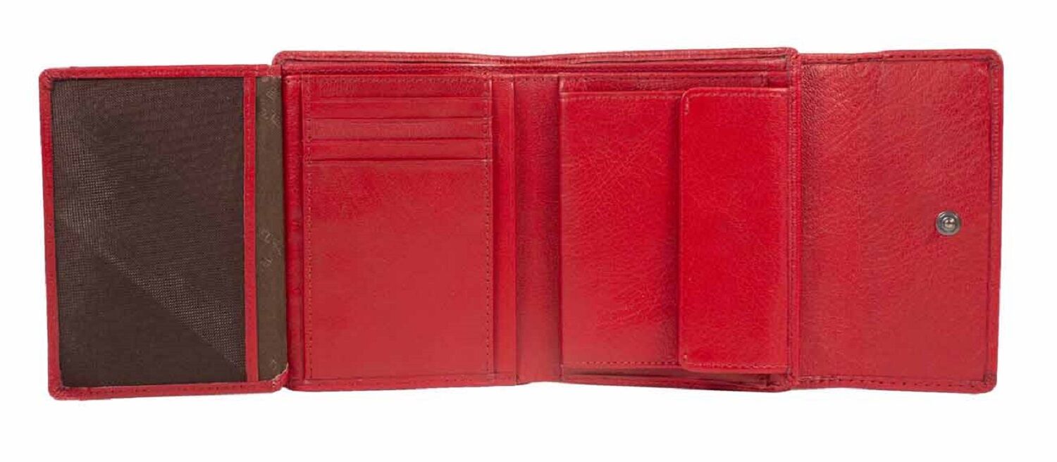 Braun Büffel ANNA RFID Geldbörse 8CS rot
