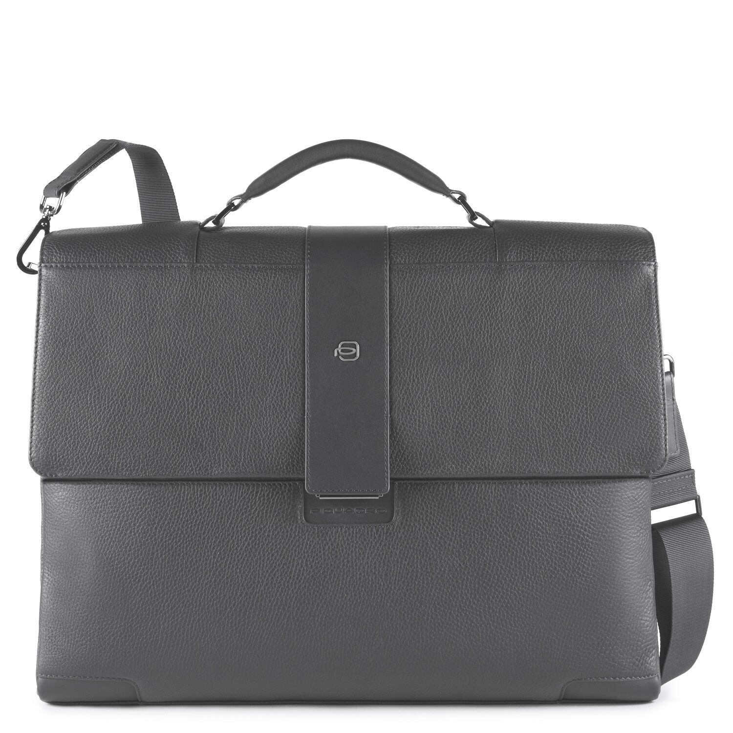 Piquadro ILI Schmale Kurzgrifflaptoptasche grau