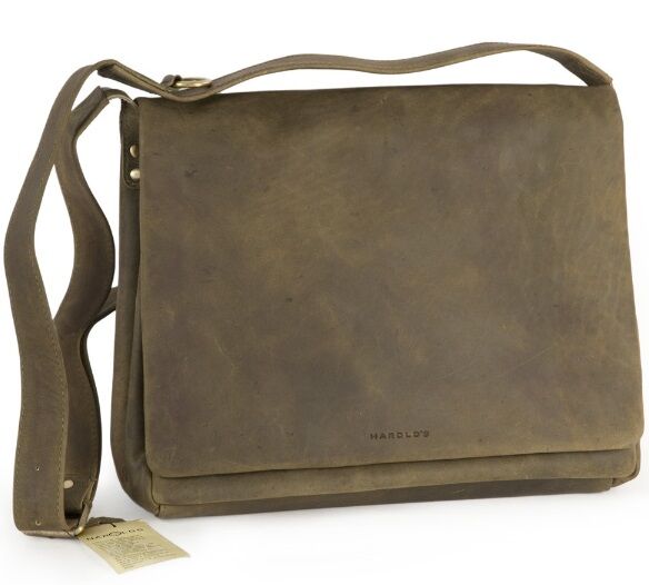 Harold's Antic Casual Überschlagtasche grün