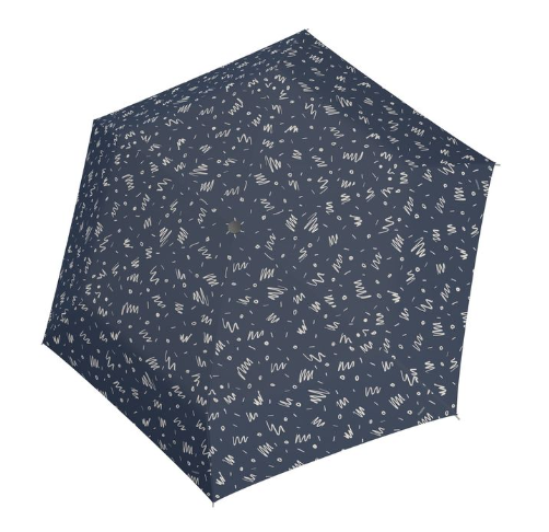 doppler Zero,99 Manuell Unglaublich Leichter Taschenschirm Minimally deep blue
