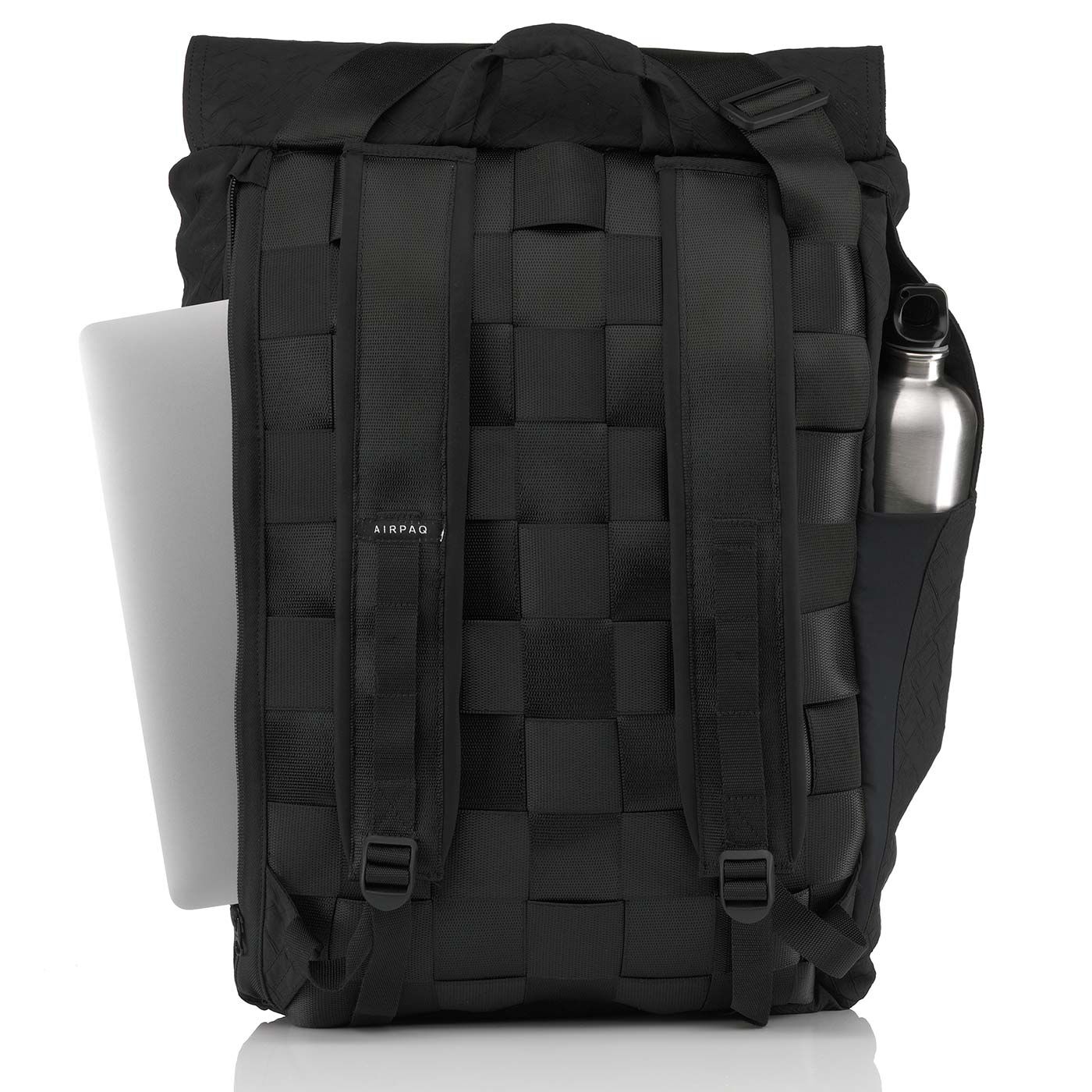 Airpaq BIQ Rolltop-Rucksack XL mit Laptopfach Schwarz Airpaq BIQ Rolltop-Rucksack XL mit Laptopfach Schwarz