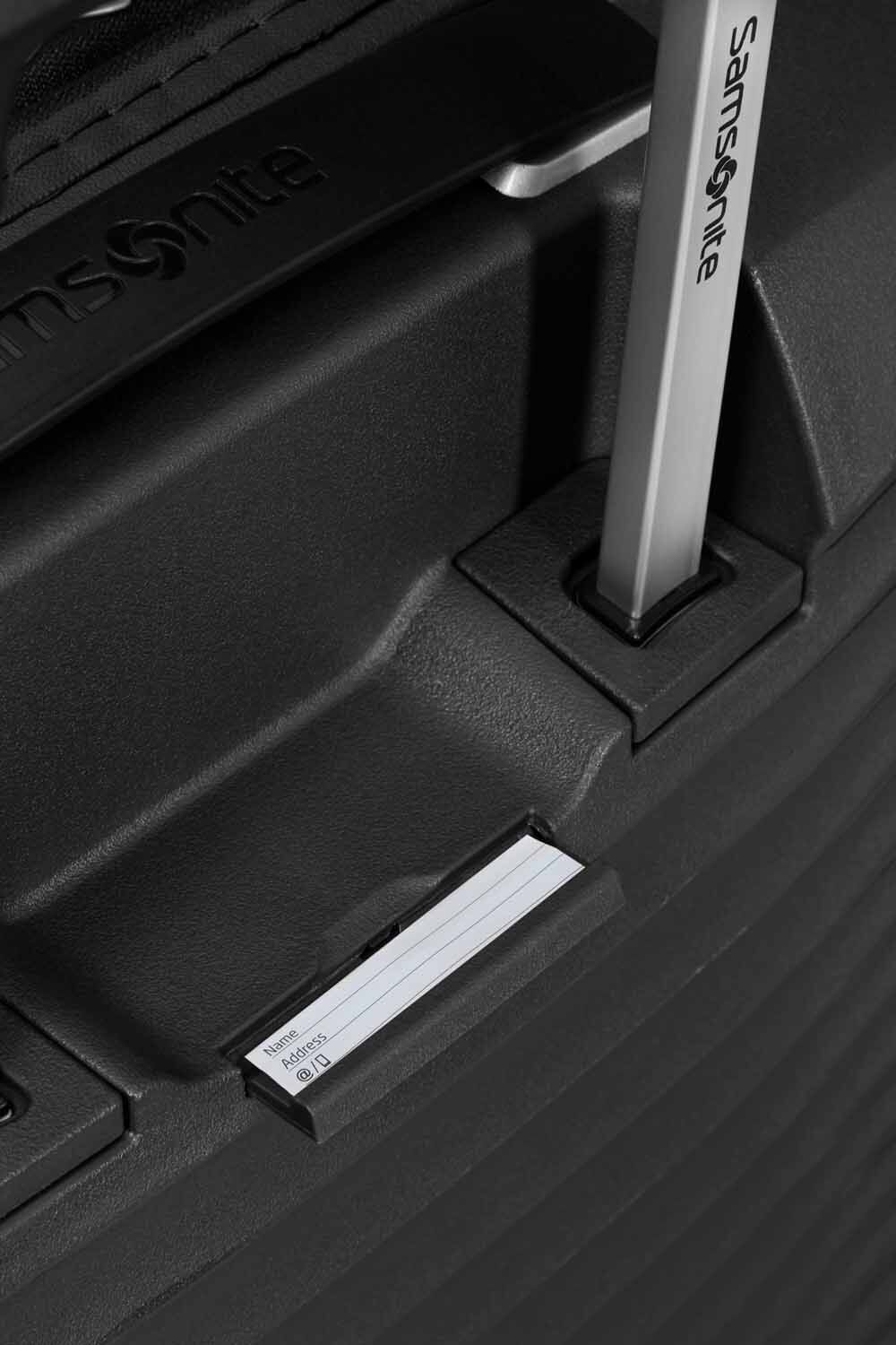 Samsonite Upscape Trolley mit 4 Rollen erweiterbar 75cm + GRATIS HOTELGUTSCHEIN Schwarz