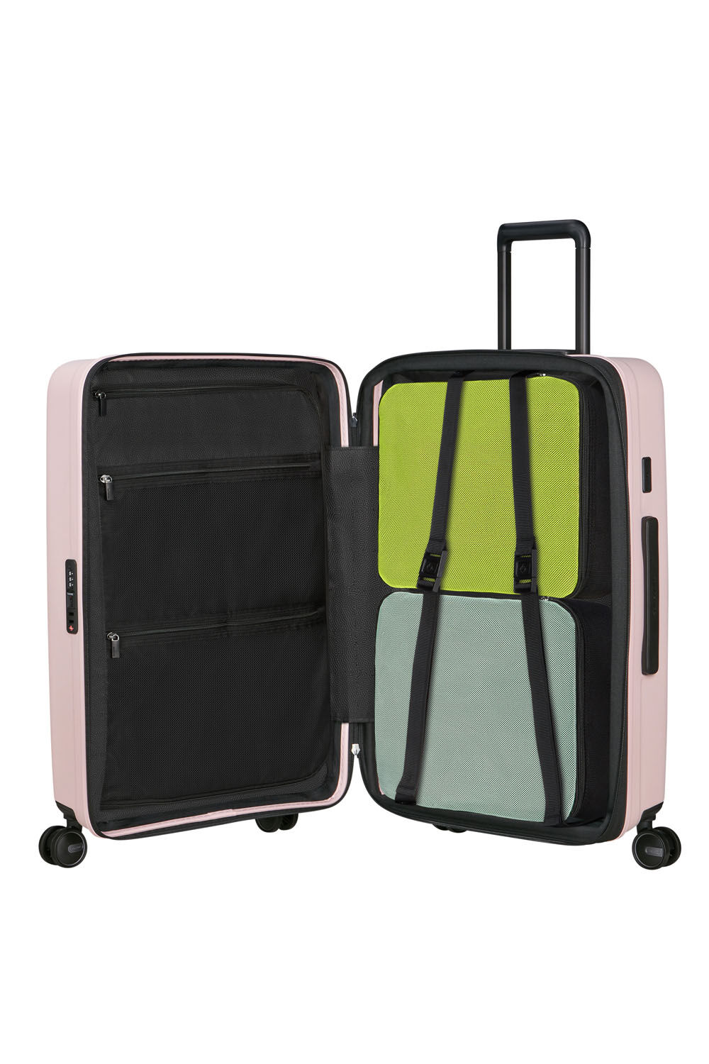 Samsonite Restackd Trolley mit 4 Rollen erweiterbar 68cm + GRATIS HOTELGUTSCHEIN Rose
