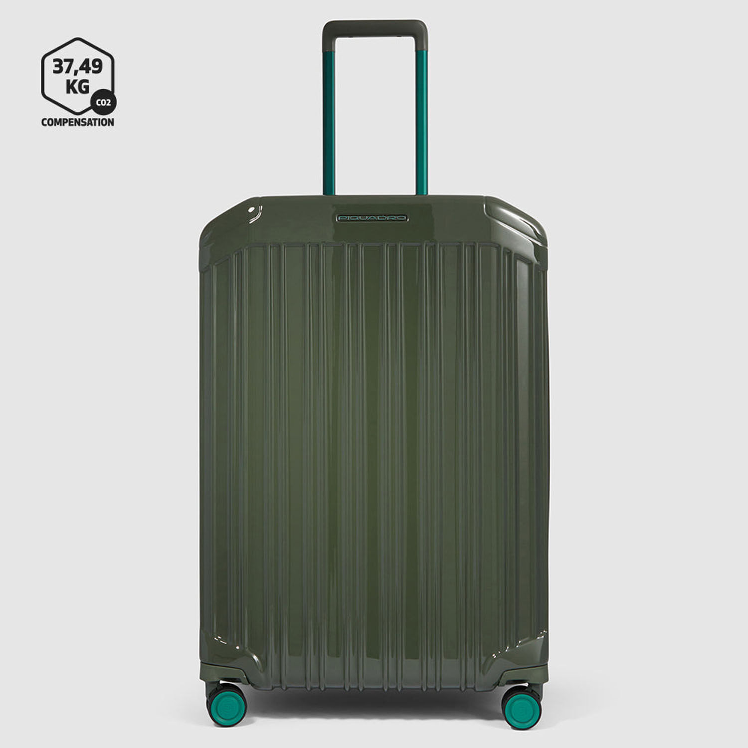 Piquadro PQ Light Mittelgroßer Trolley mit 4-Rollen, erweiterbar4 Rollen Foresta Verde Piquadro PQ Light Mittelgroßer Trolley mit 4-Rollen, erweiterbar4 Rollen Foresta Verde