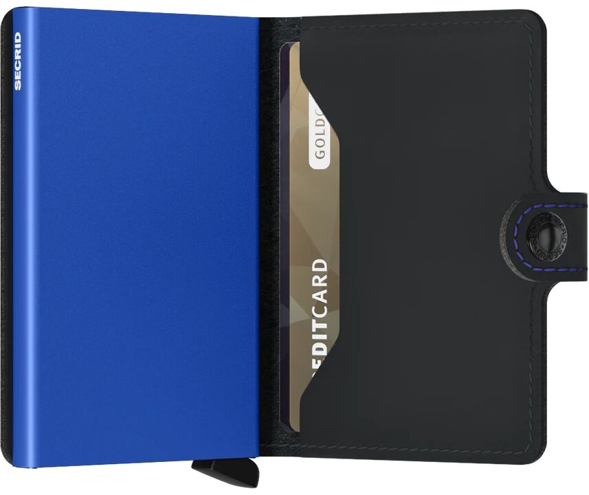 Secrid Miniwallet Matte MM-Black-Blue