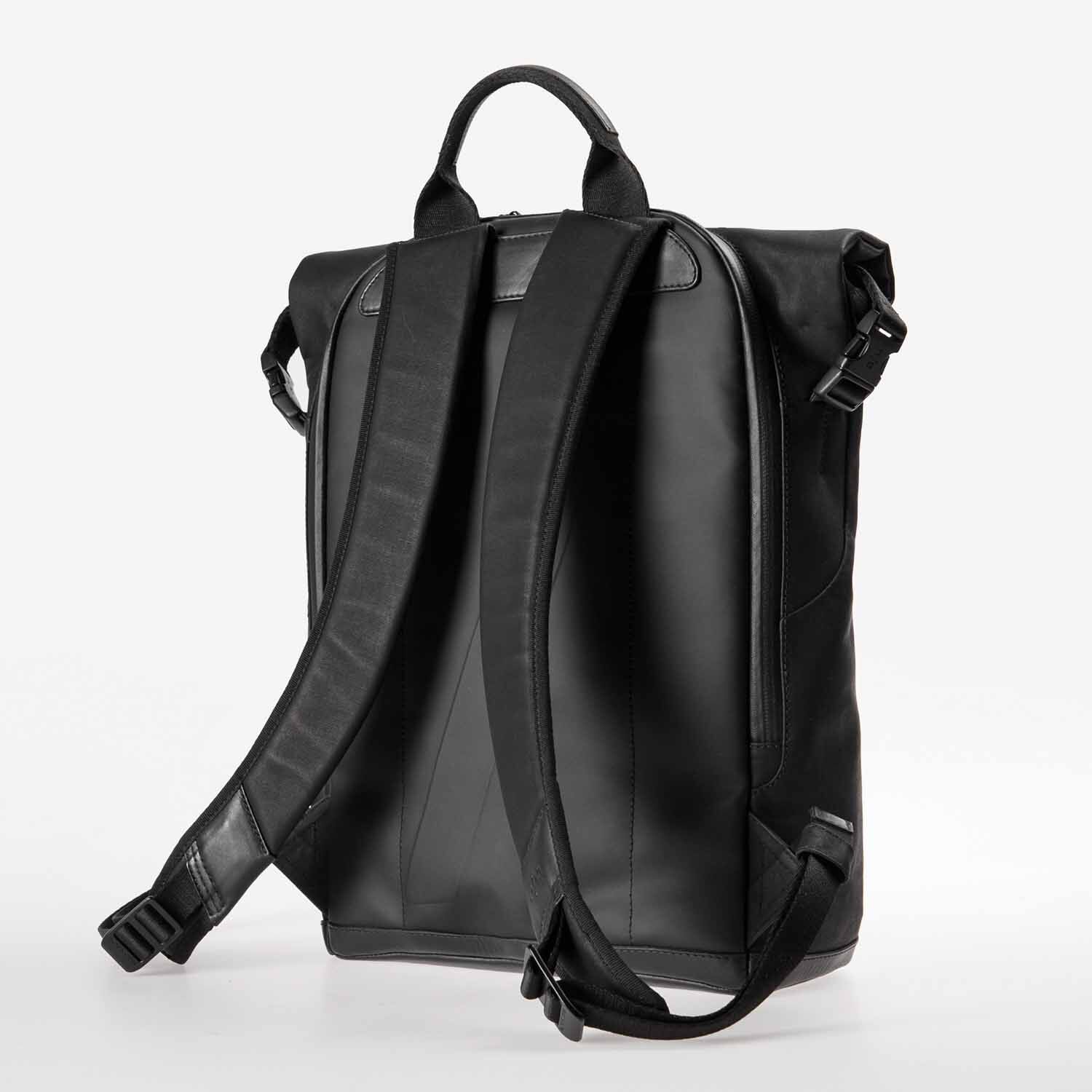 aunts & uncles Japan Tokio Rolltop Rucksack mit 13" Notebookfach black